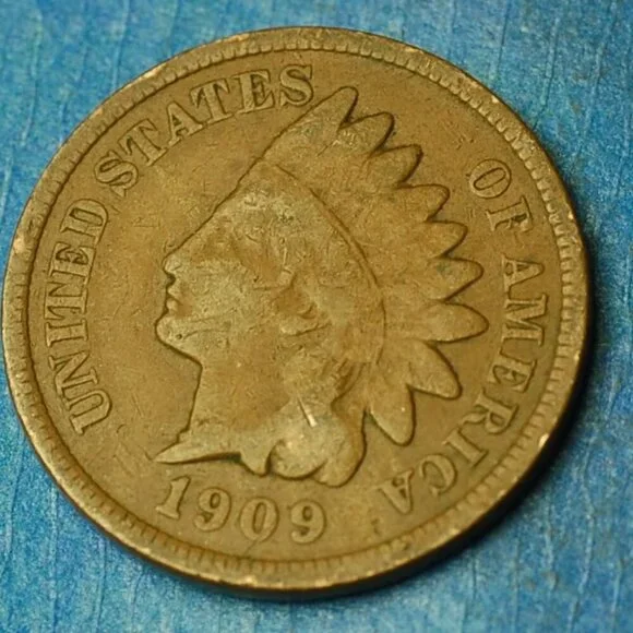 ๐1909 Indian Head Cent Penny 1c Lot w1560๐ - Picture 1 of 2